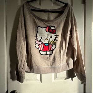 Hello Kitty Tan Sweater size  XXL Sanrio